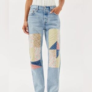 Levi's 501 150th Anniversary 90s Patchwork Jeans Road Tripping
